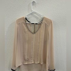 Beige/Tan colored detailed Blouse